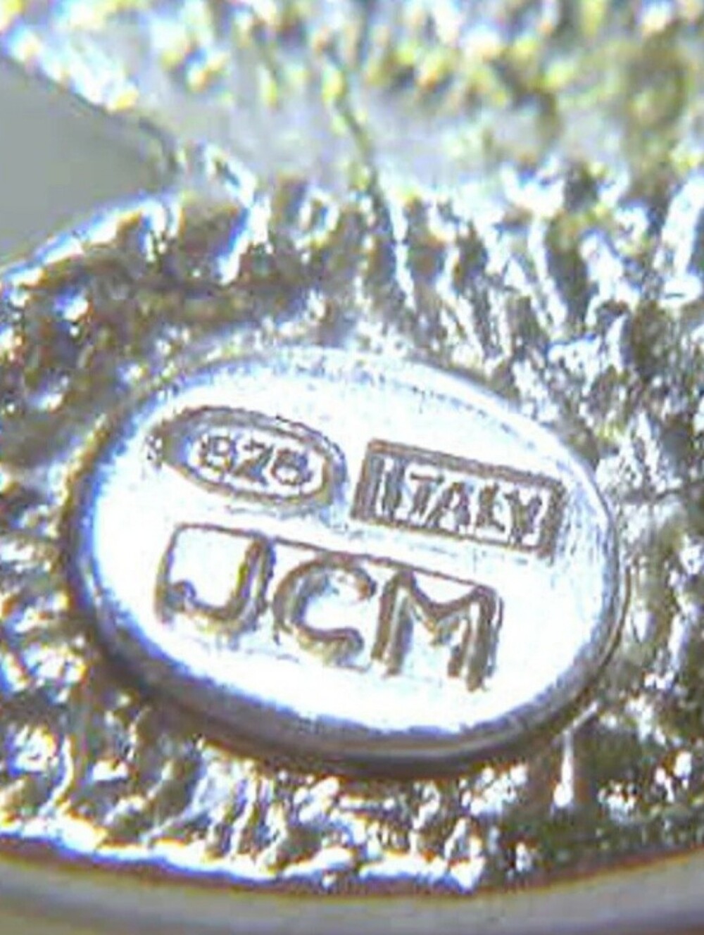 925 Vintage Sterling Silver JCM Italy Jacmel Leaf Ring ~ Heavy 10 Grams - Picture 3 of 3